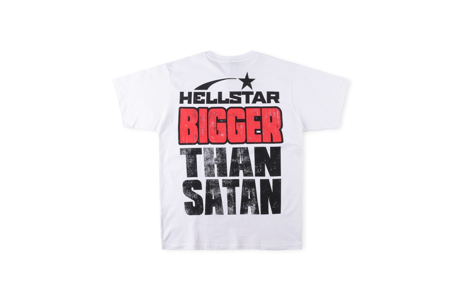 Best Replica HellStar Replica Angel devil back big letter print tee - Colareps