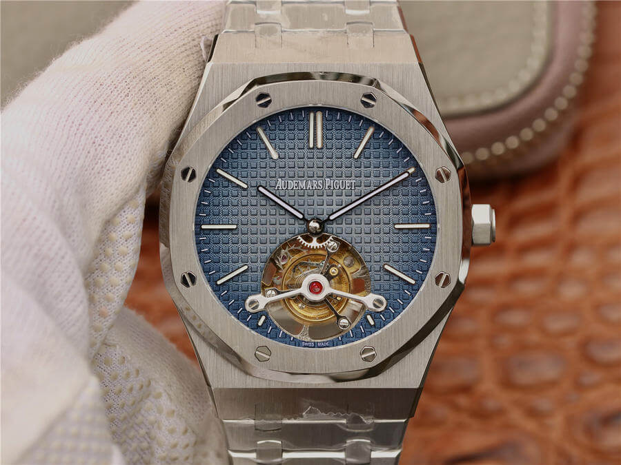 Best Replica Replica Audemars Piguet Royal Oak Tourbillon 26510IP.OO.1220IP.01 1:1 Best Edition R8 Factory Blue Gradient Dial - Colareps