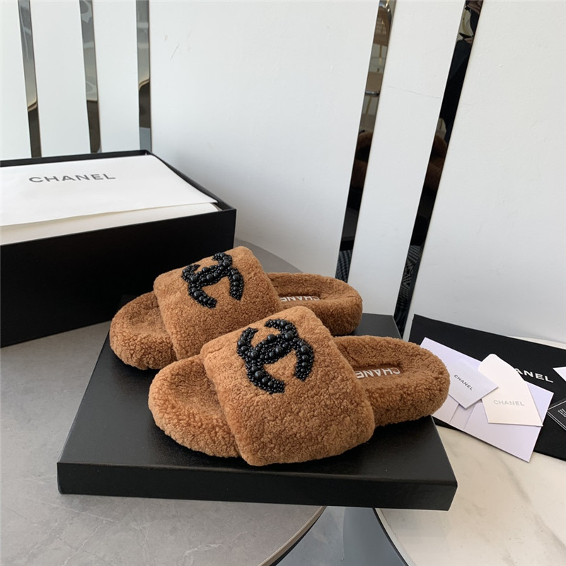 Best Replica chanel fluffy slippers - Colareps