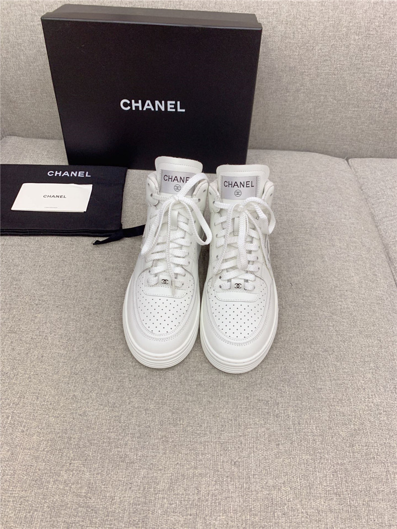 Best Replica Chanel new high top classic casual shoes - Colareps