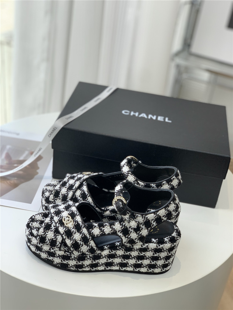 Best Replica chanel platform sandals - Colareps