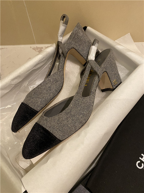 Best Replica Chanel Slingback Dupe heels sandals - Colareps