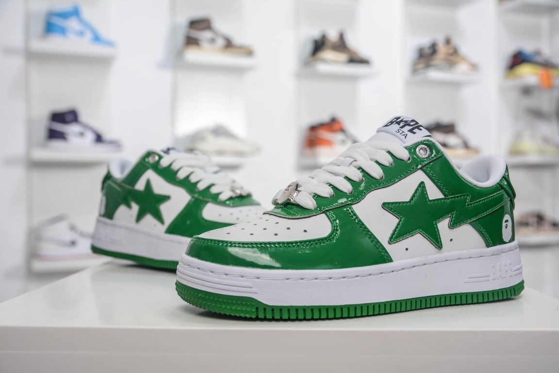 Best Replica A Bathing Ape Bape Sta Low Green - Colareps
