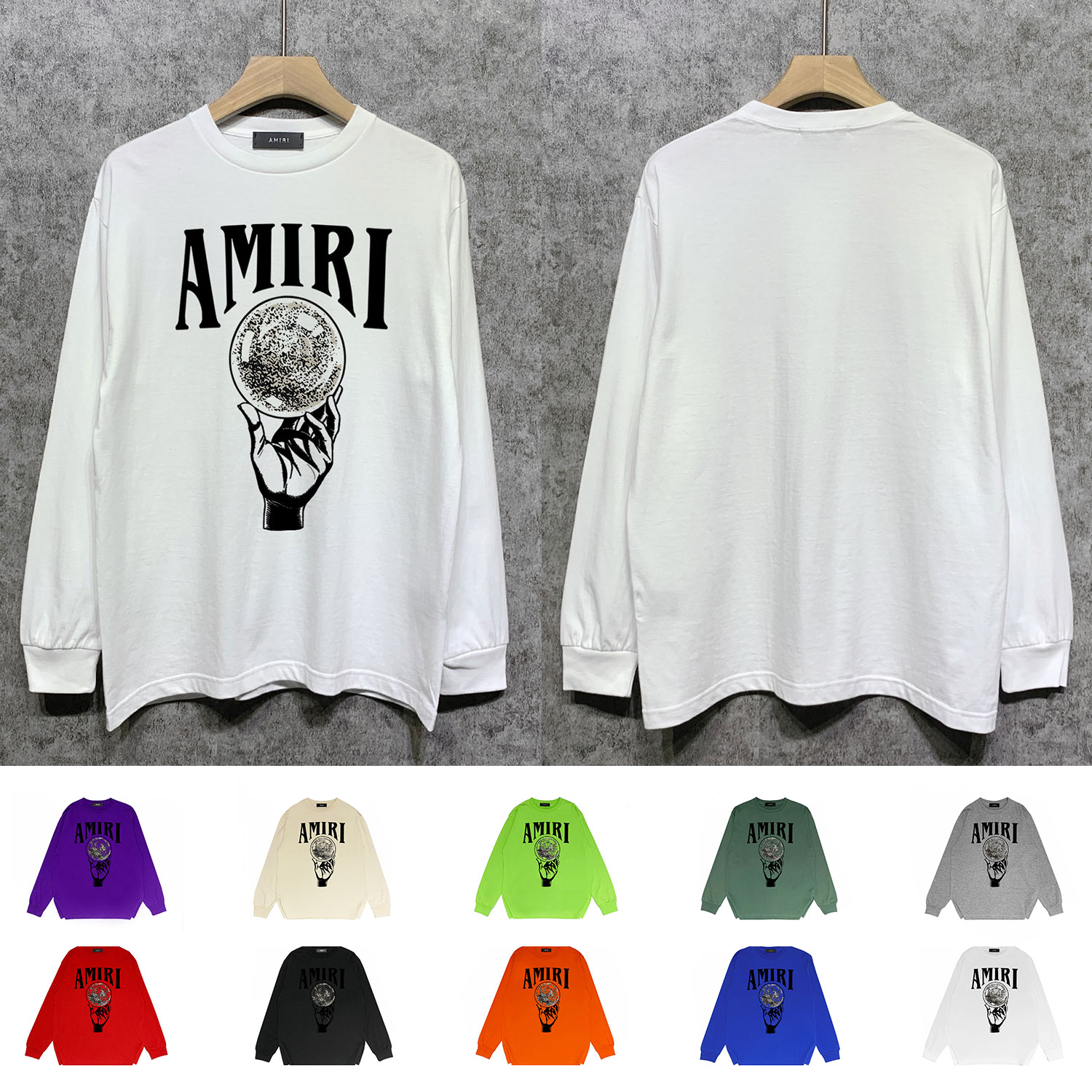 Best Replica Hand support Planet Alphabet Print Long sleeve - Colareps