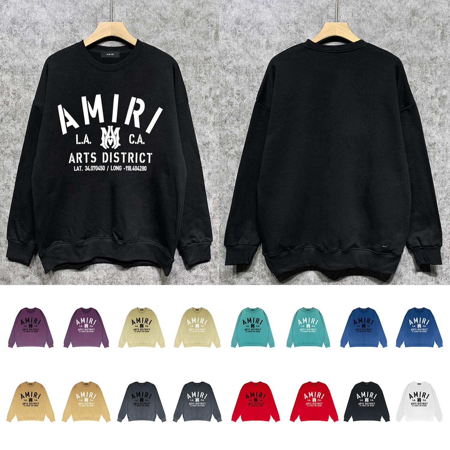 Best Replica Los Angeles California limited print round neck sweatshirt - Colareps