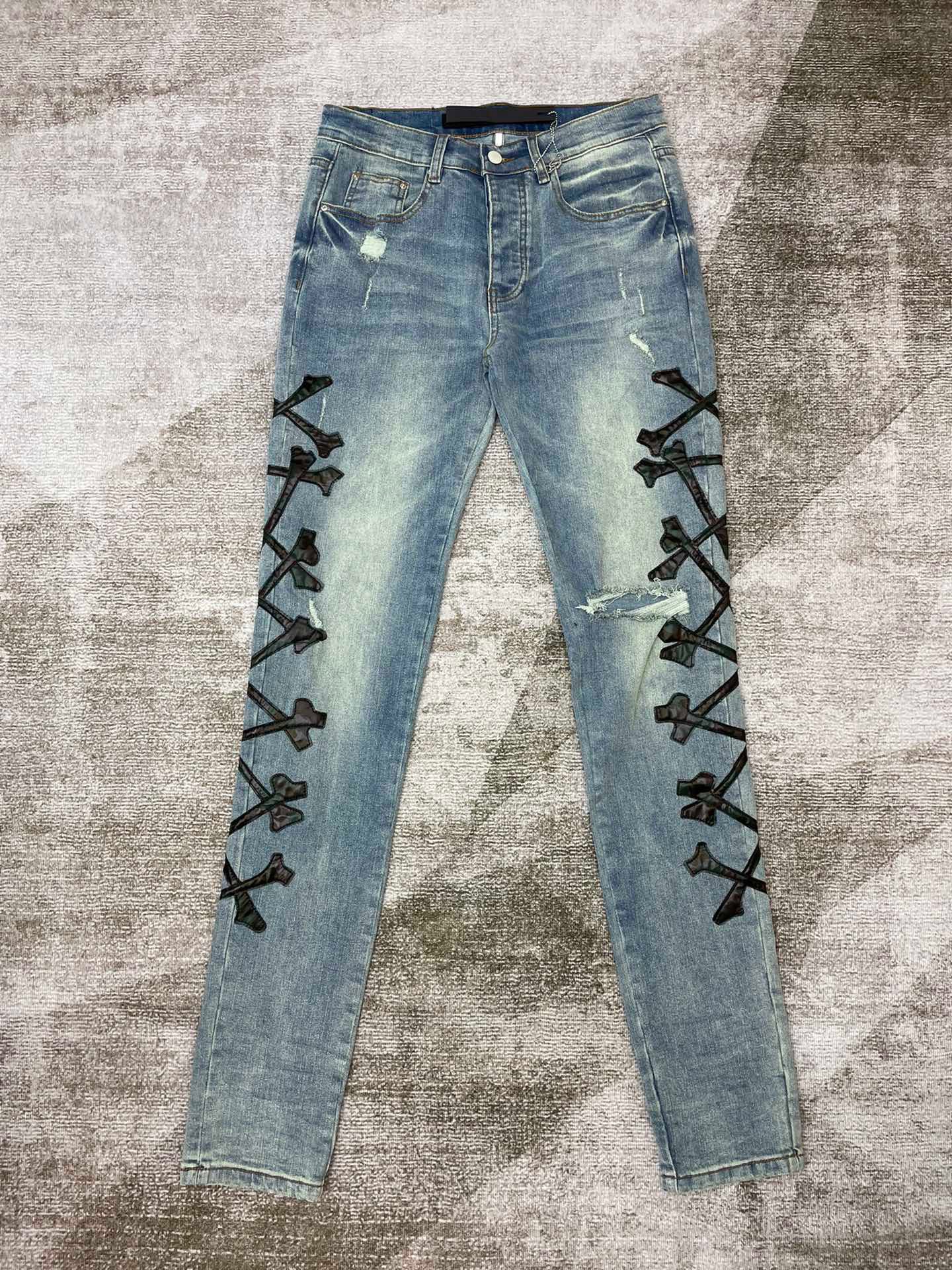 Best Replica Amiri Jeans Replica Camo bone patch - Colareps