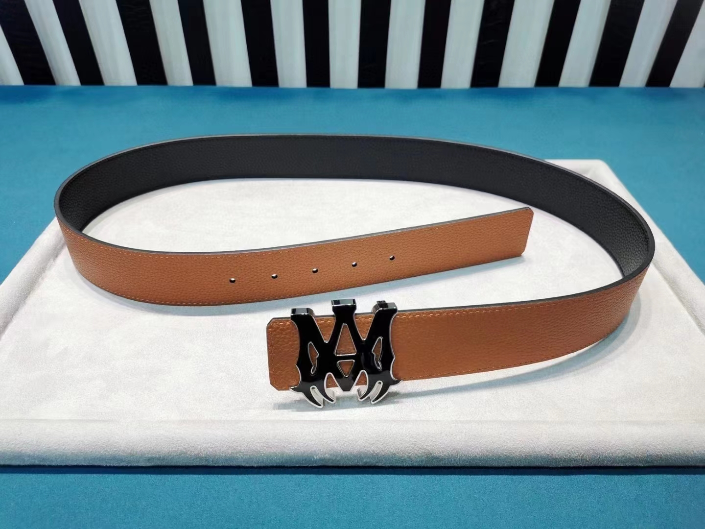 Best Replica 1:1 quality version Business Men's Double M Belt - Colareps