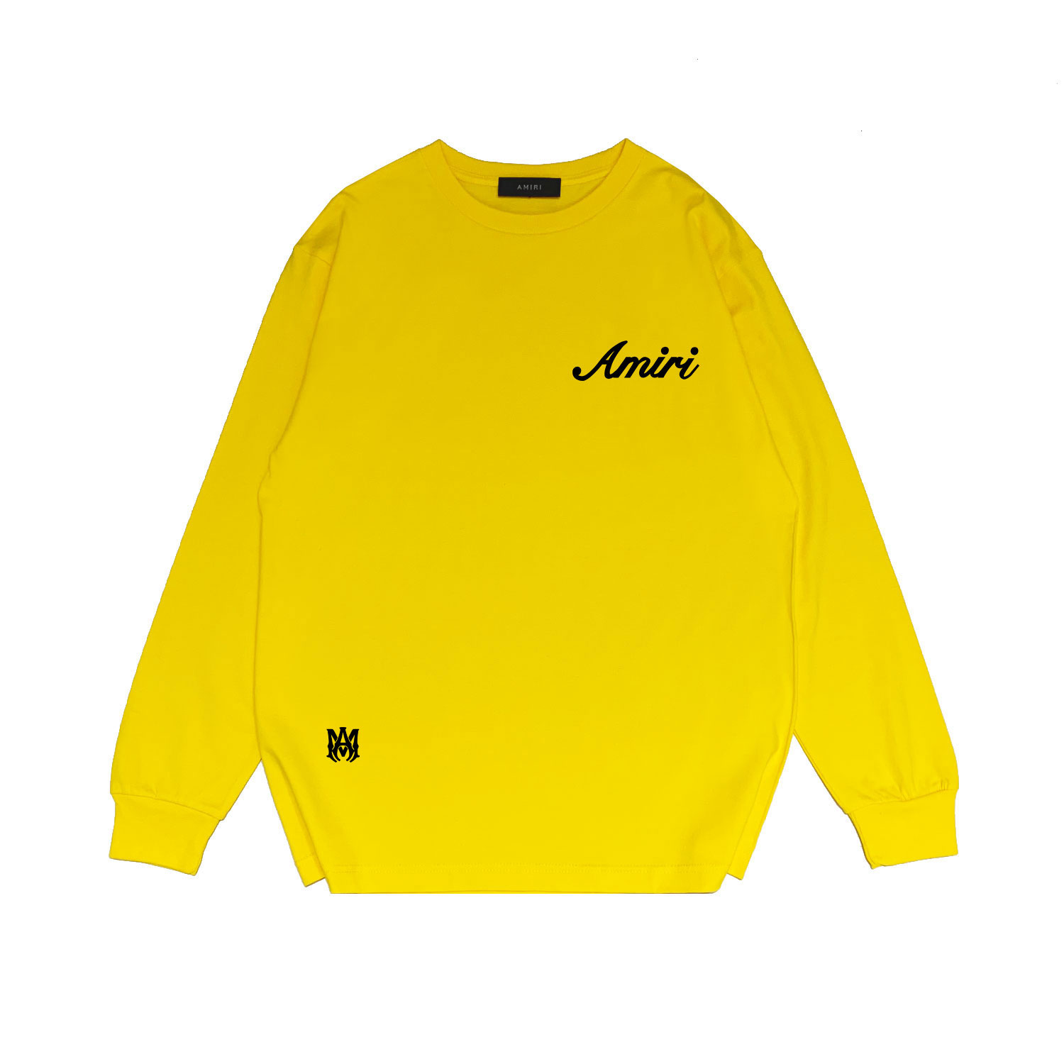 Best Replica New font print lower left logo in long sleeve T-shirt 20 colors - Colareps