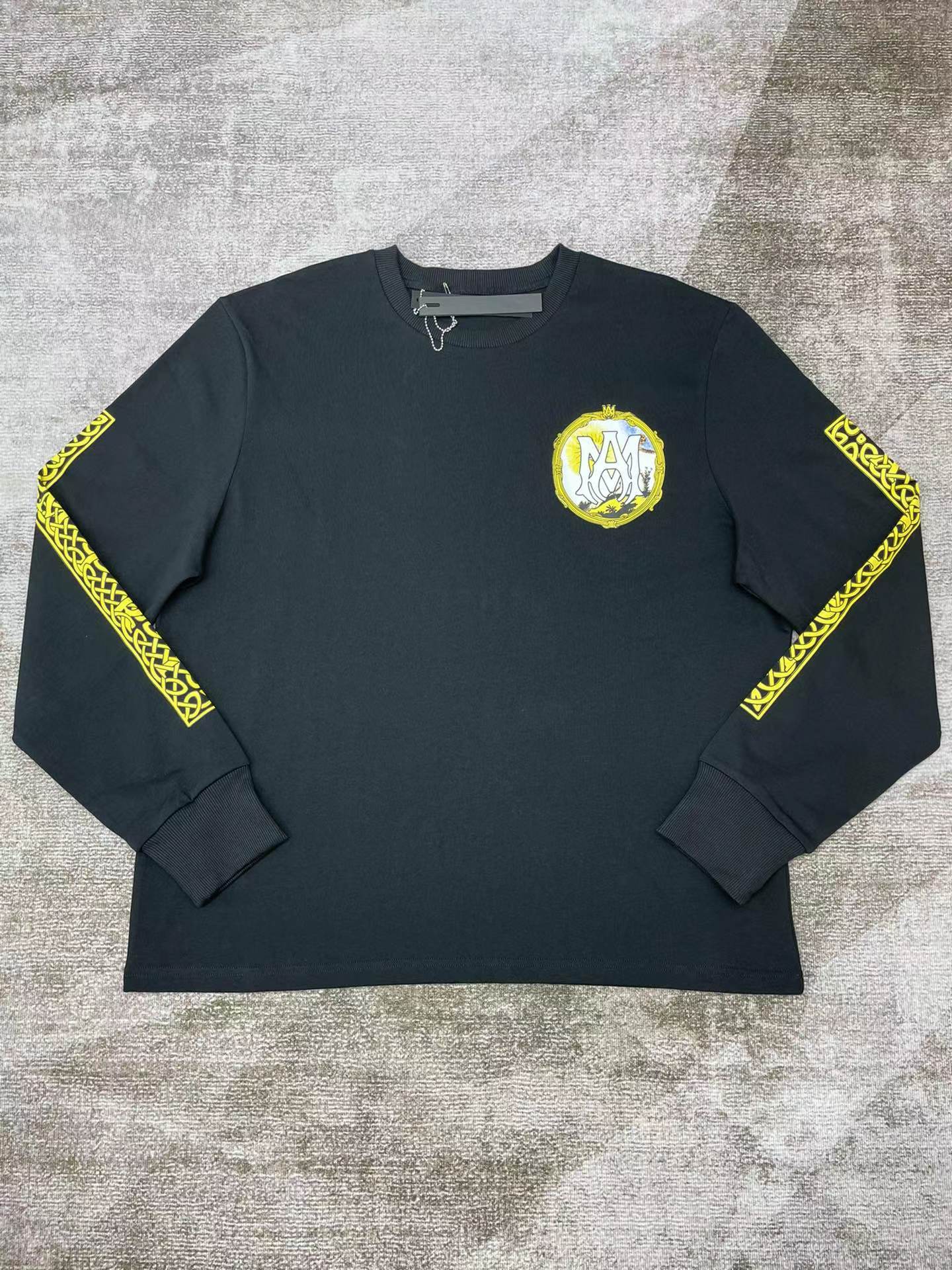 Best Replica 1:1 quality version Peacock sun print round neck pullover sweatshirt 2 colors - Colareps