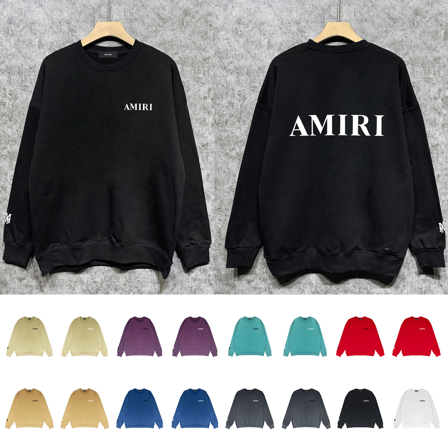 Best Replica Coarse letter print round neck sweatshirt - Colareps
