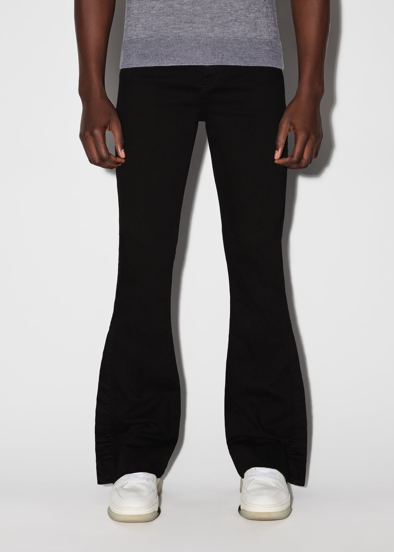 Best Replica 1Amiri Jeans Replica Minimalist flared button down - Colareps