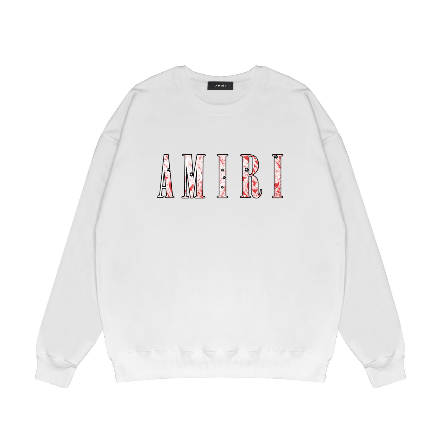 Best Replica Colorful cashew flower letter print round neck sweater - Colareps