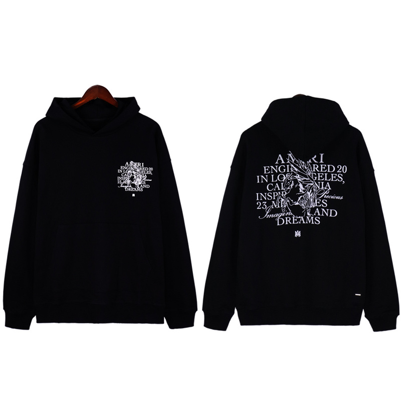 Best Replica Cutout Pegasus Print Hoodie - Colareps