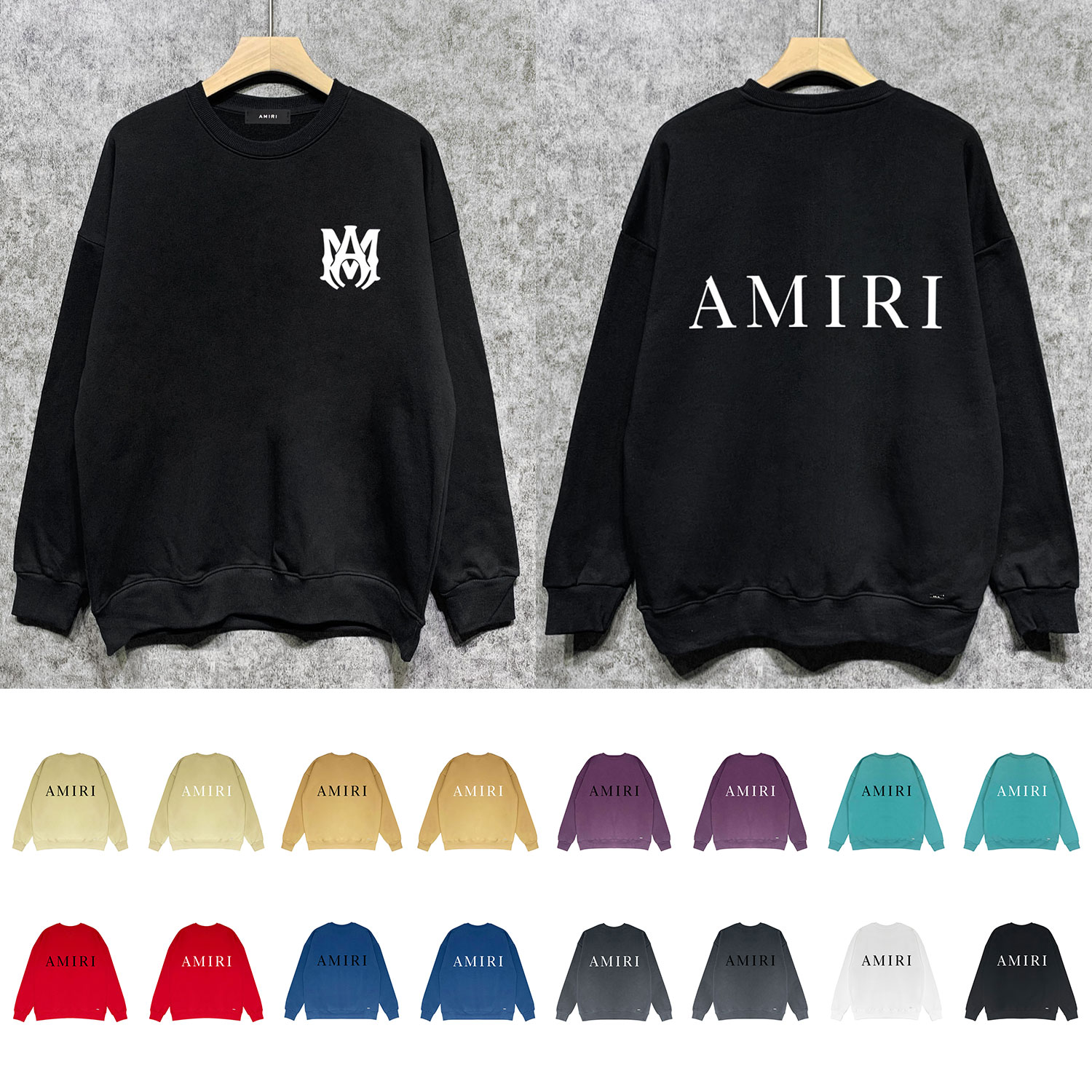 Best Replica Classic logo letter print round neck sweatshirt - Colareps