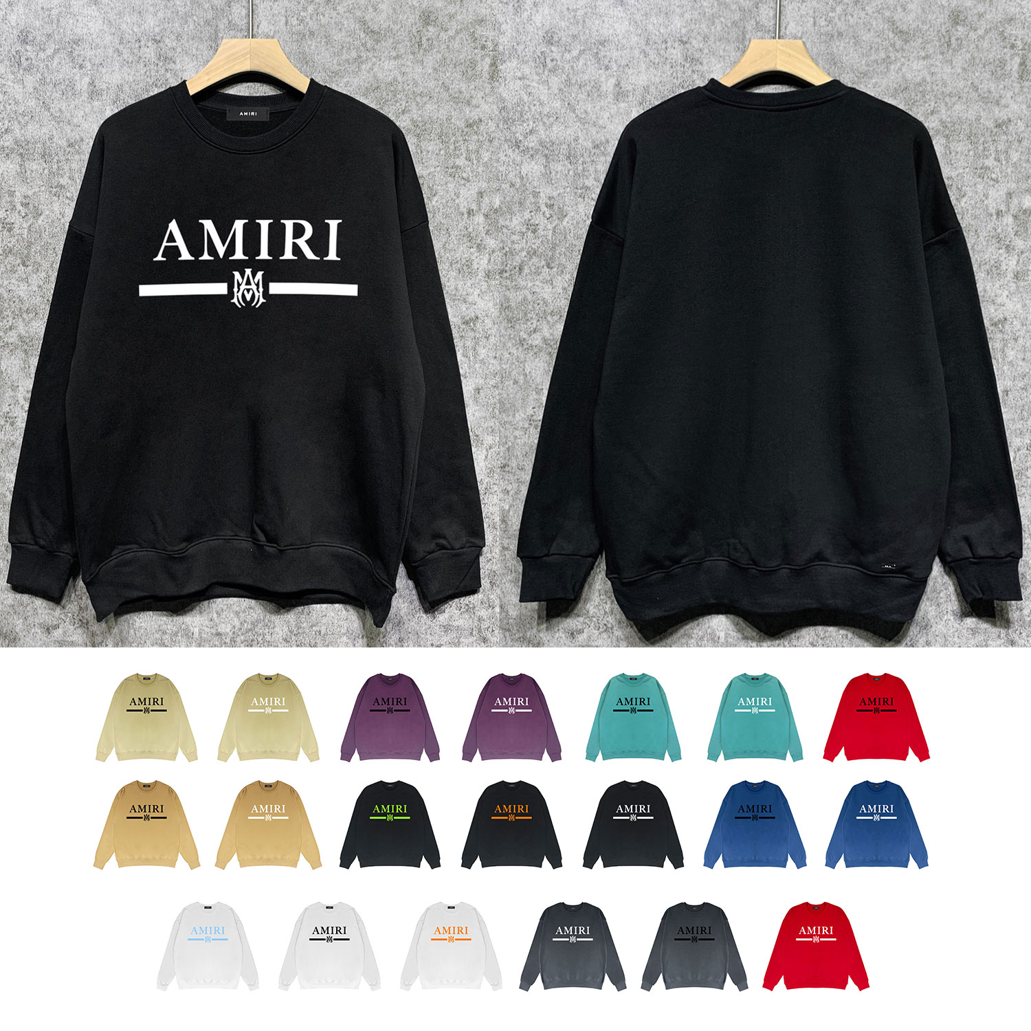 Best Replica Alphabet stripe print crewneck sweatshirt - Colareps