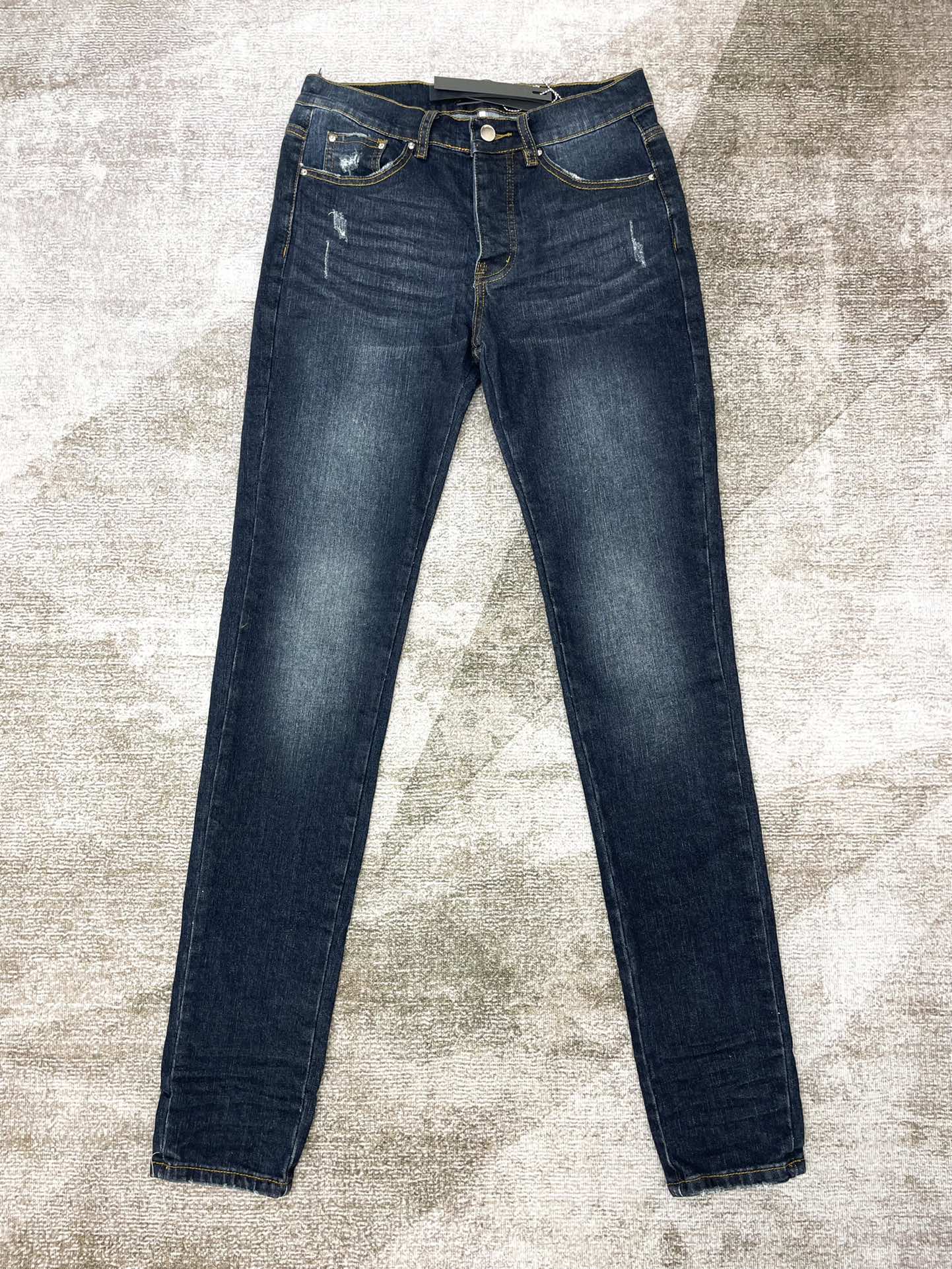 Best Replica Amiri Jeans Replica Basic dark blue worn-out - Colareps