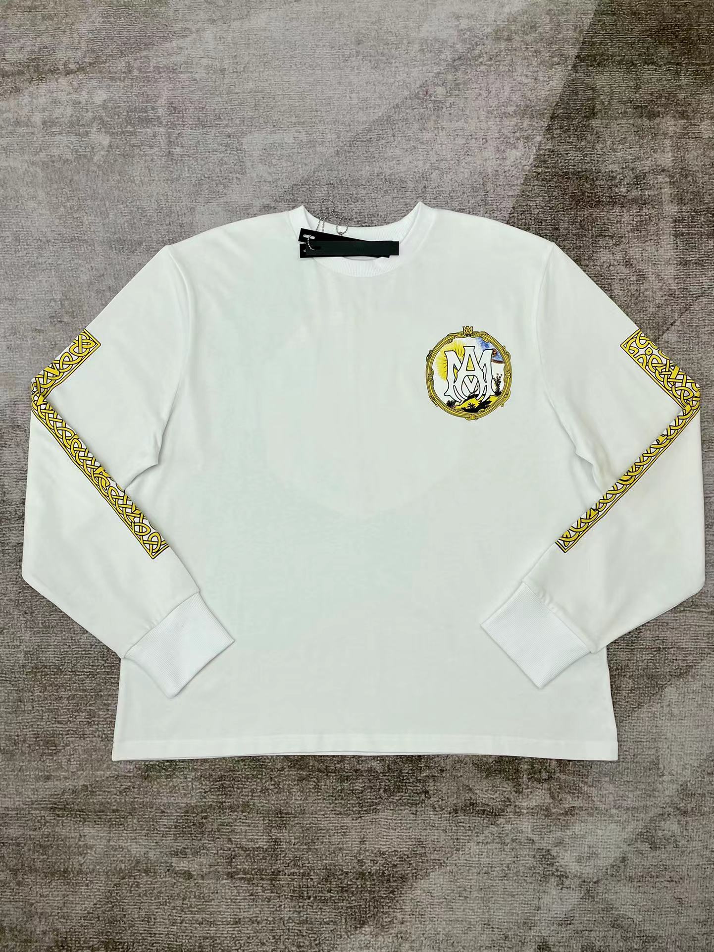 Best Replica 1:1 quality version Peacock sun print round neck pullover sweatshirt 2 colors - Colareps