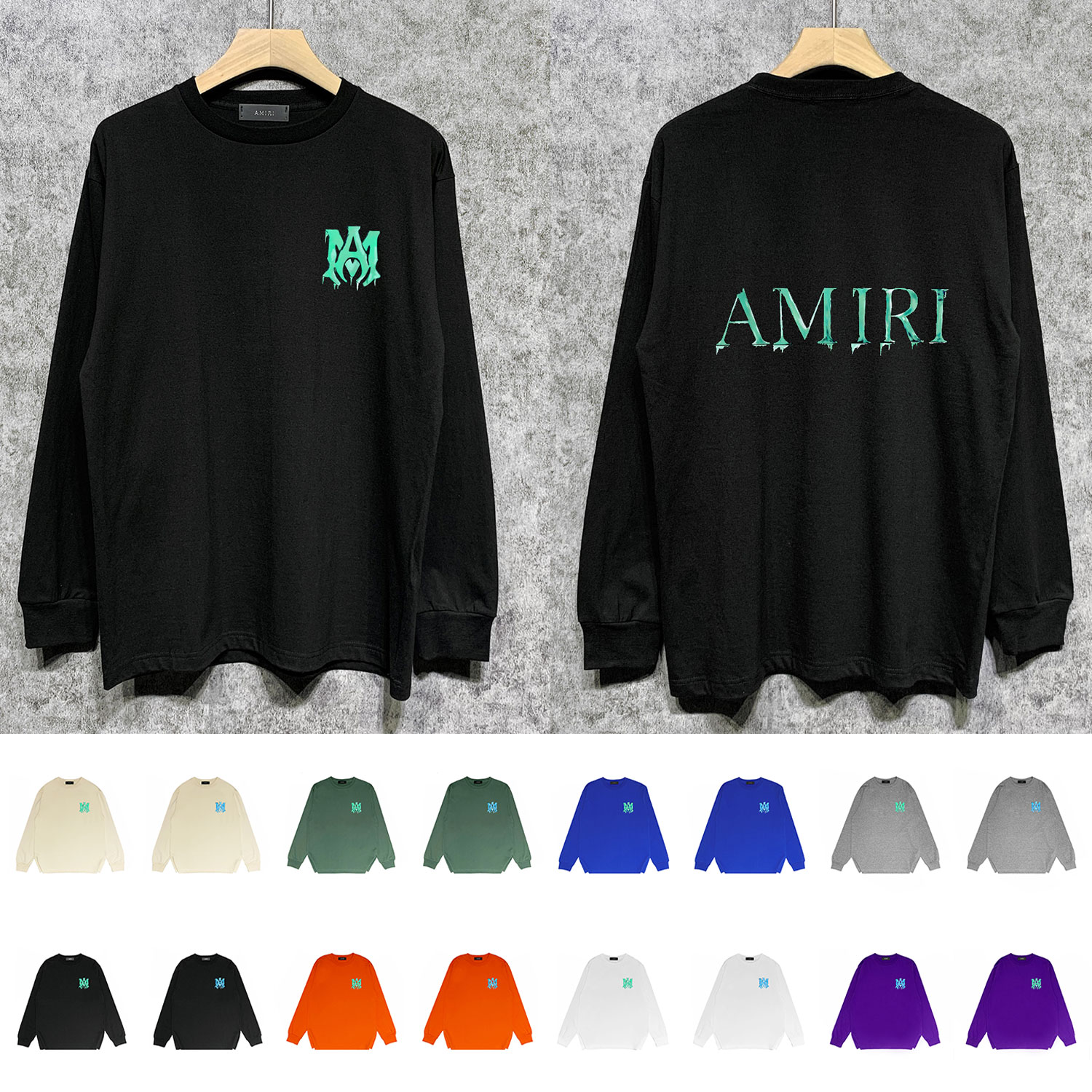 Best Replica Frozen Alphabet Print Long Sleeve Shirt - Colareps