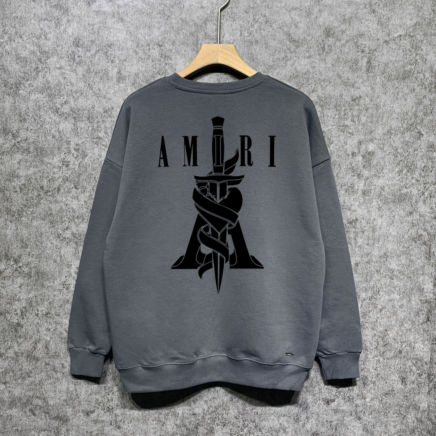 Best Replica Sword print round neck sweater - Colareps