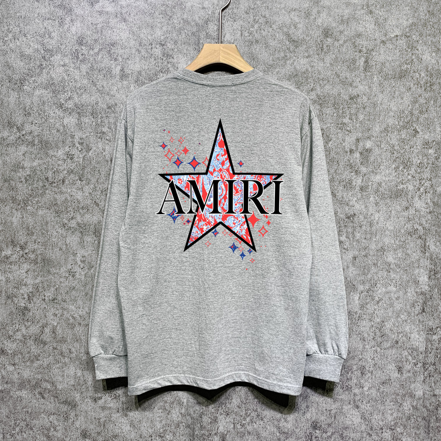 Best Replica Multicolored Star Print Long Sleeves Shirt - Colareps