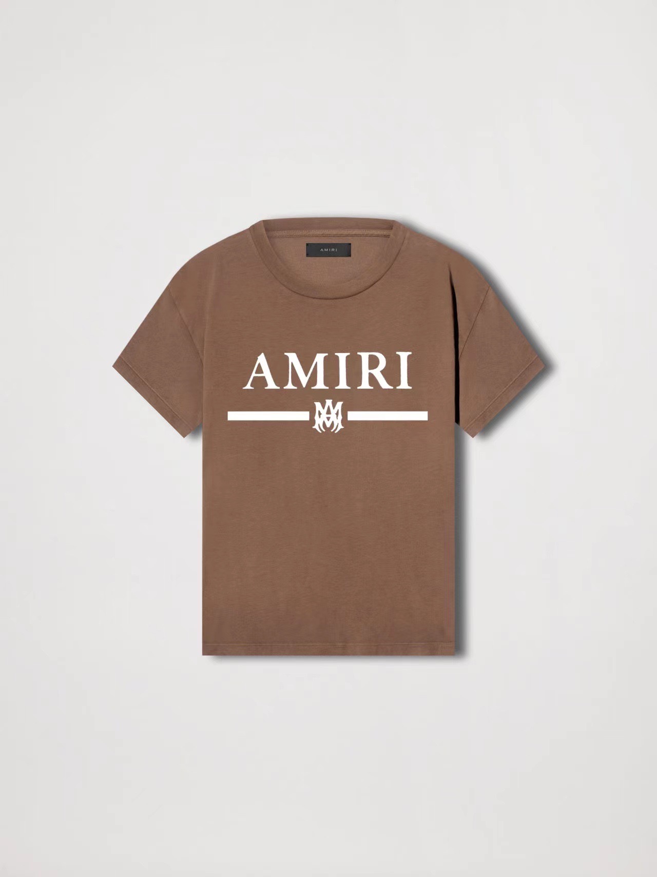 Best Replica 1:1 quality version Stripe letter printed brown short sleeve - Colareps