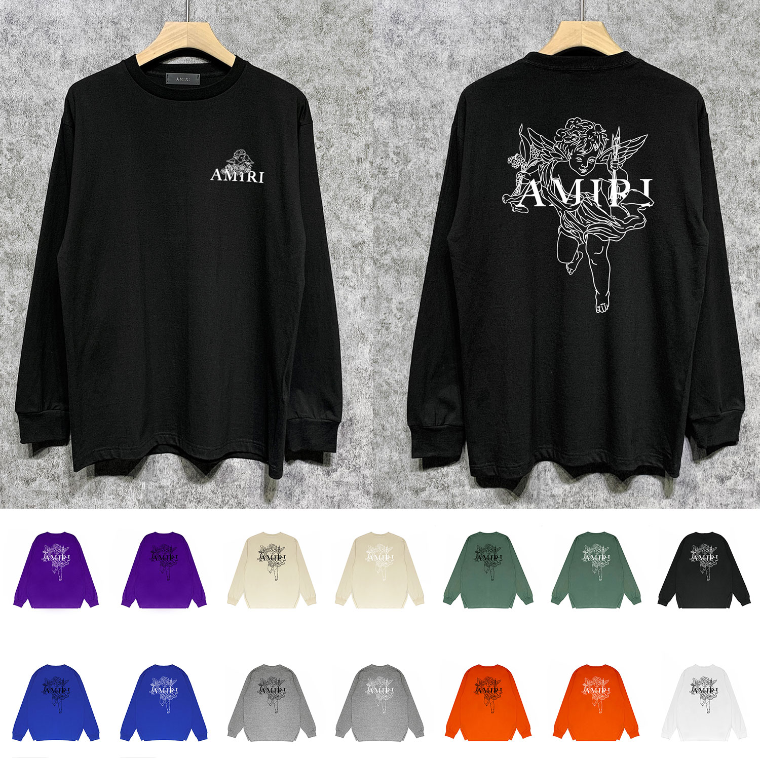 Best Replica Angel Sketch Print Long Sleeve - Colareps