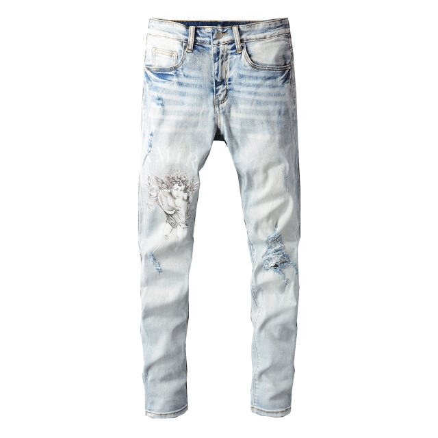 Best Replica Amiri Jeans Replica Angel Print - Colareps