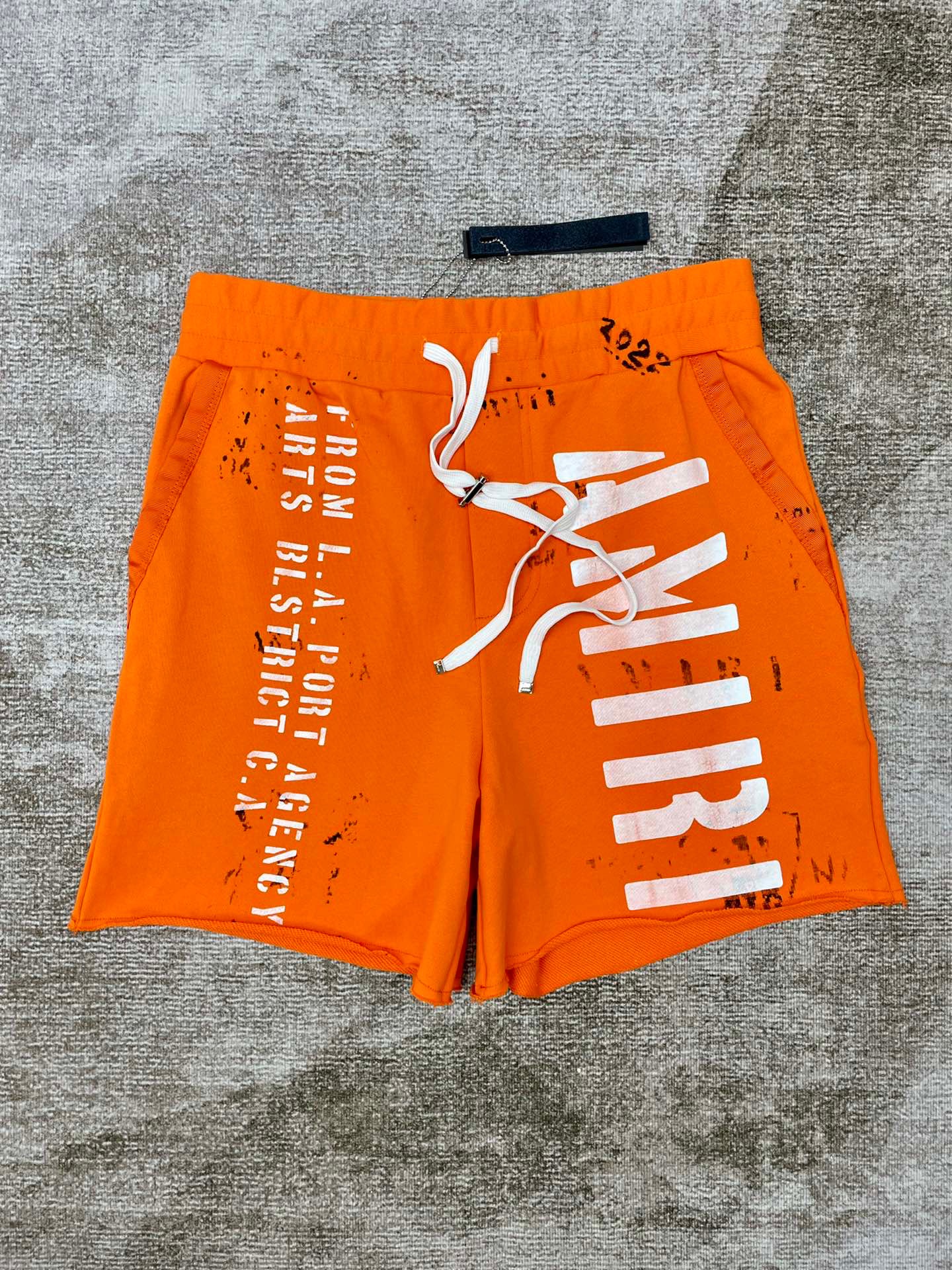 Best Replica 1:1 quality version Graffiti style large letter shorts orange - Colareps