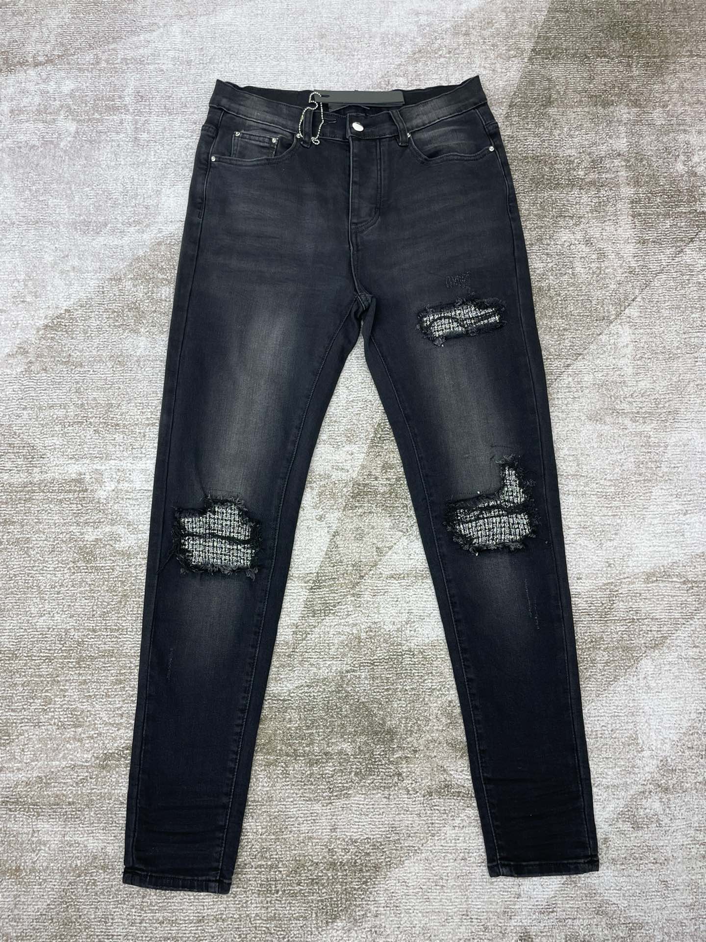 Best Replica Amiri Jeans Replica Creative Patchwork - Colareps