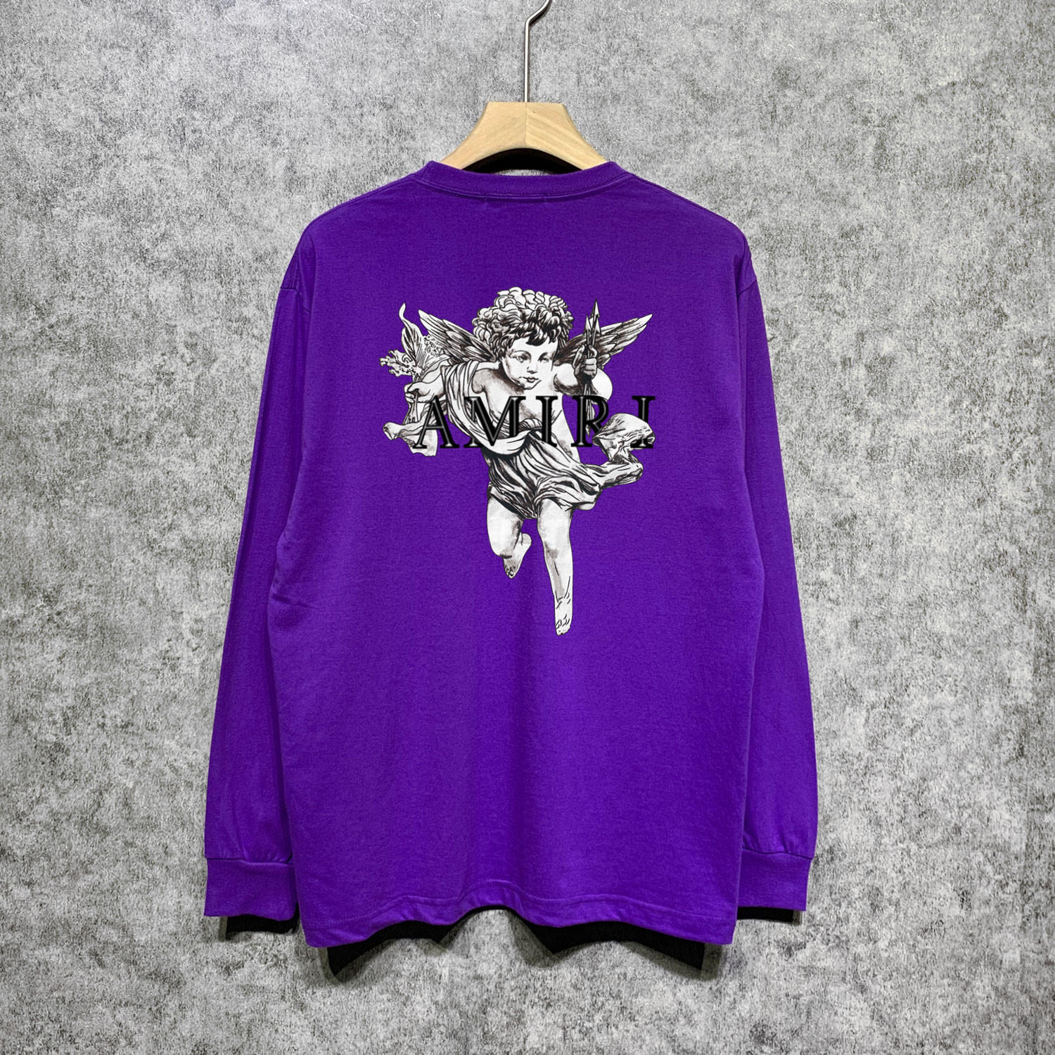 Best Replica Oil painting angel print long sleeve tee 12 colors - Colareps