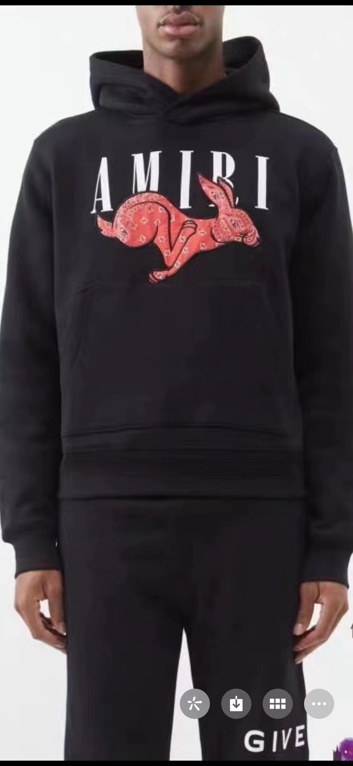 Best Replica 1:1 quality version Cashew red rabbit print hoodie - Colareps