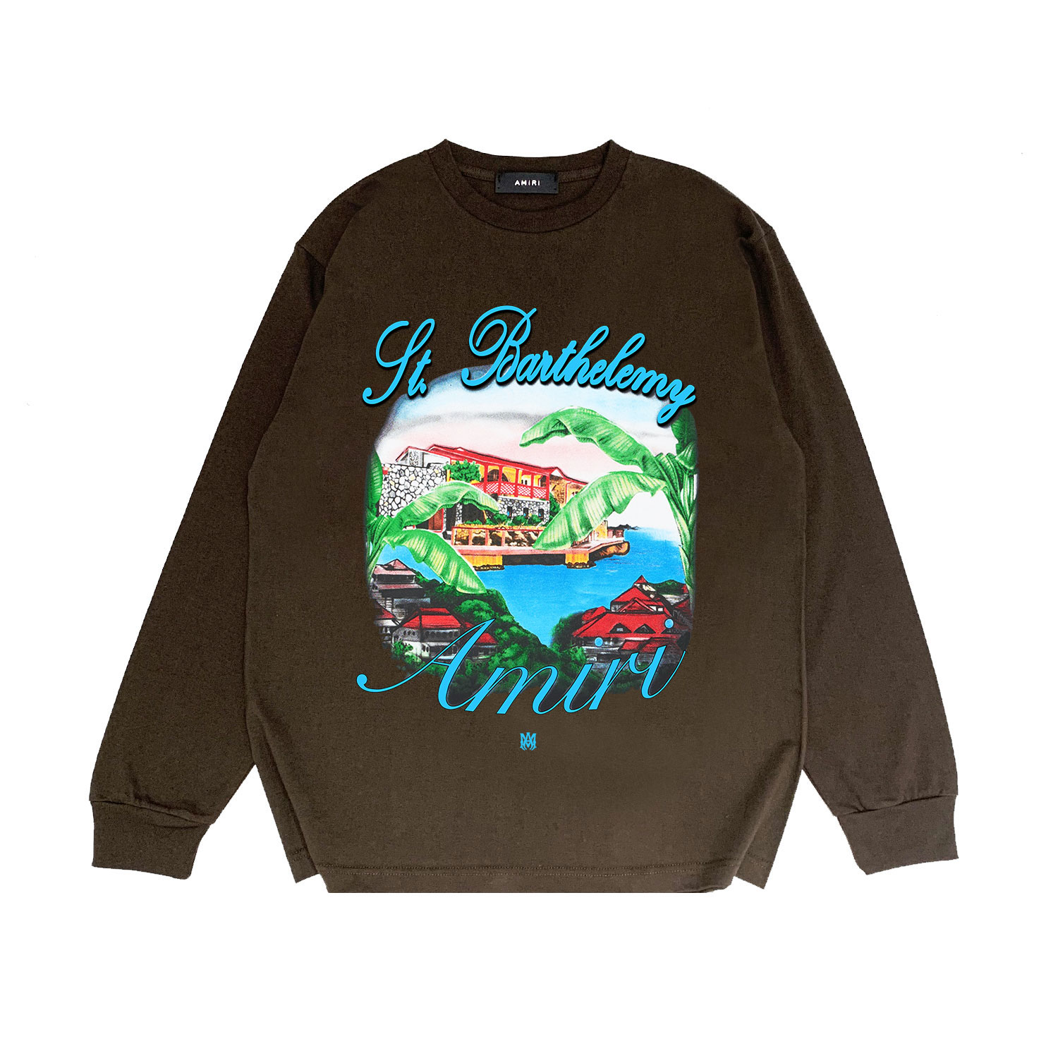 Best Replica Mountain Villa print medium-length sleeve T-shirt 22 colors - Colareps