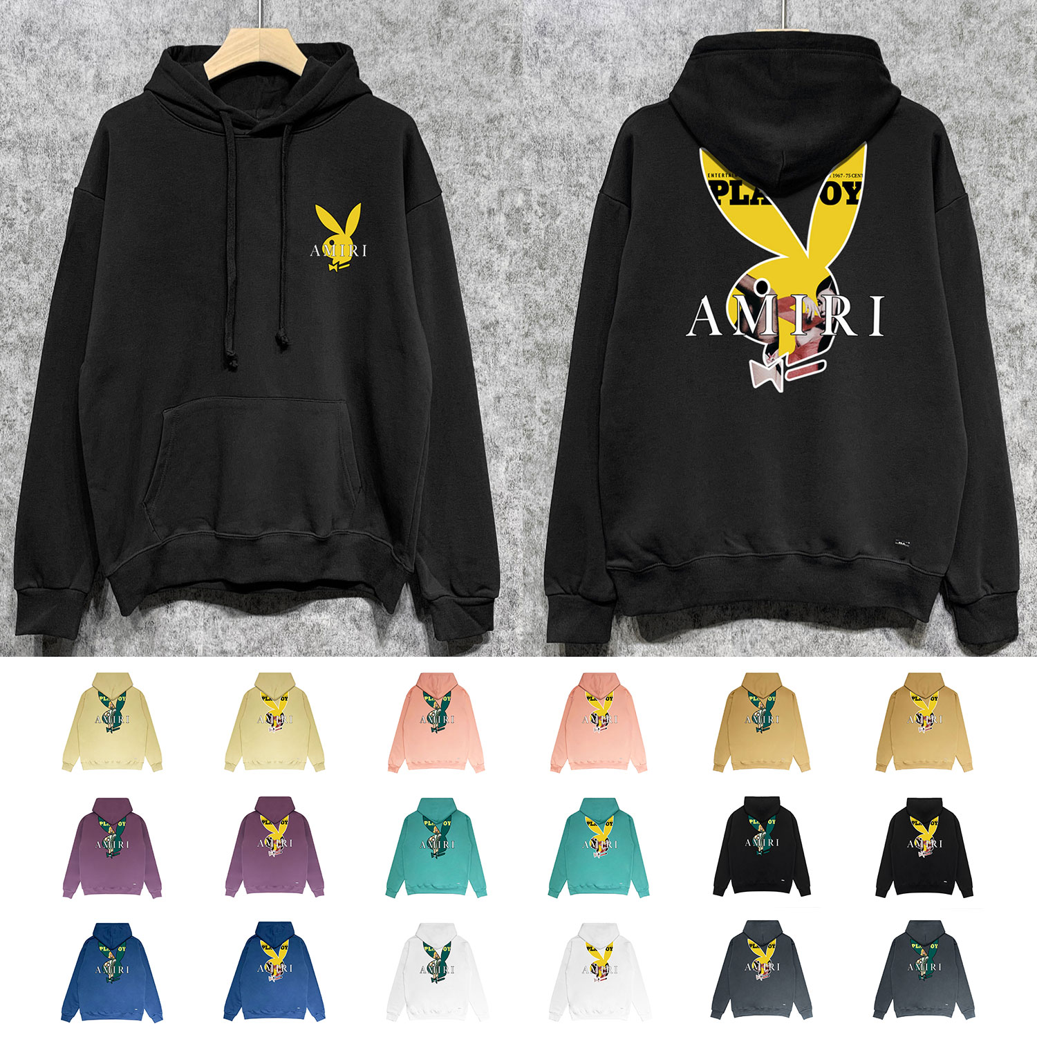 Best Replica Bunny Print Hoodie 16 Colors - Colareps