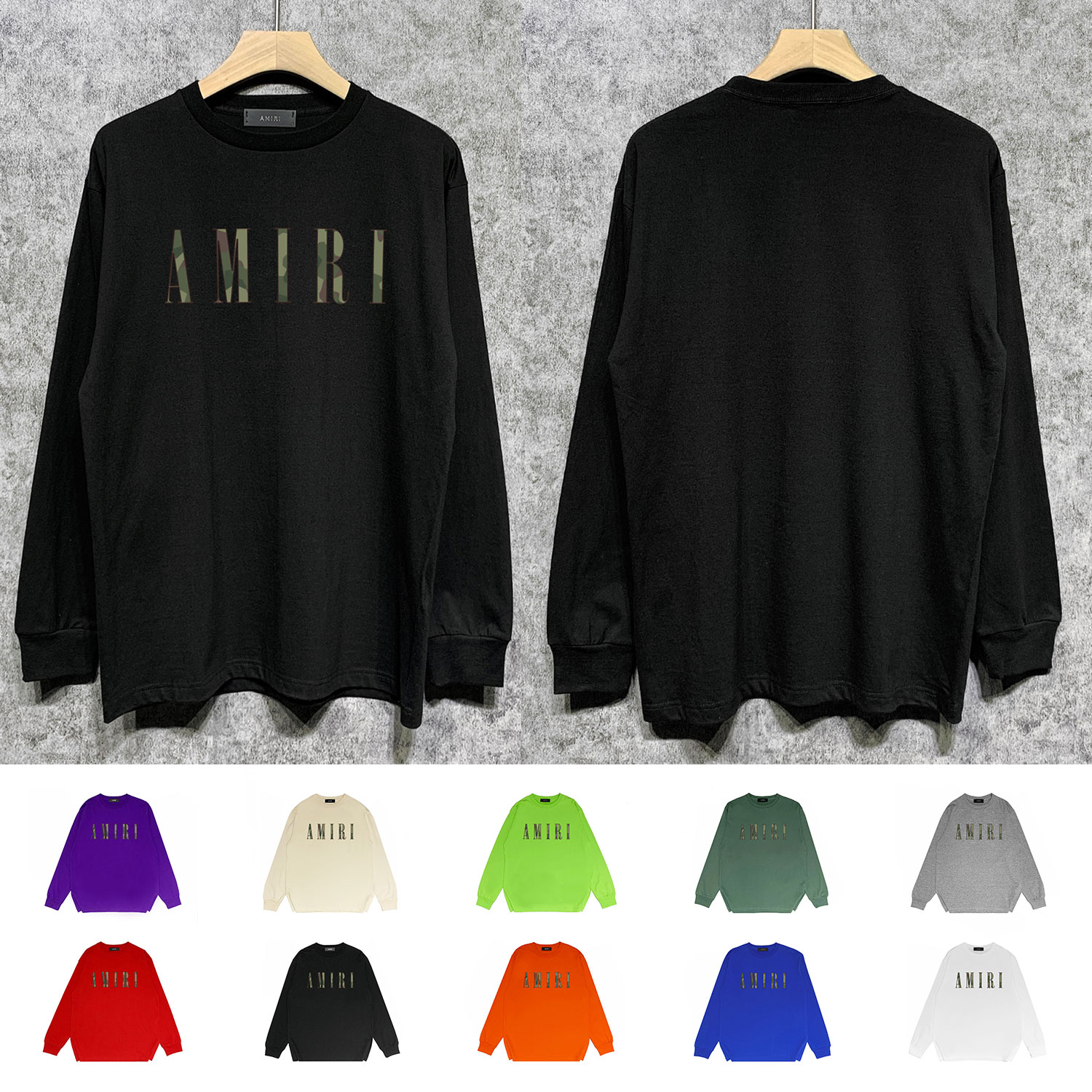 Best Replica Camo Classic Simple monogram print Long sleeves - Colareps