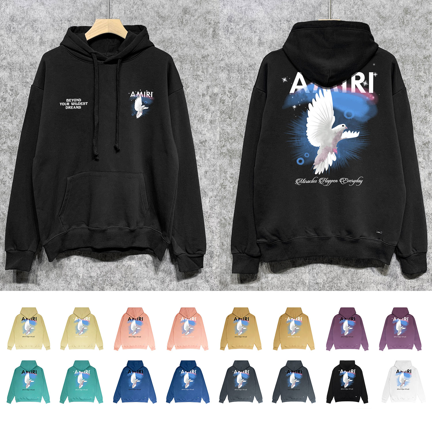 Best Replica Peace dove print hoodie 16 colors - Colareps