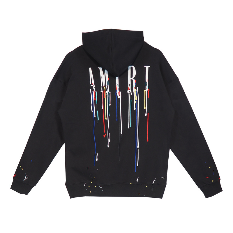 Best Replica Hoodie with colorful fluid lettering print on the back - Colareps