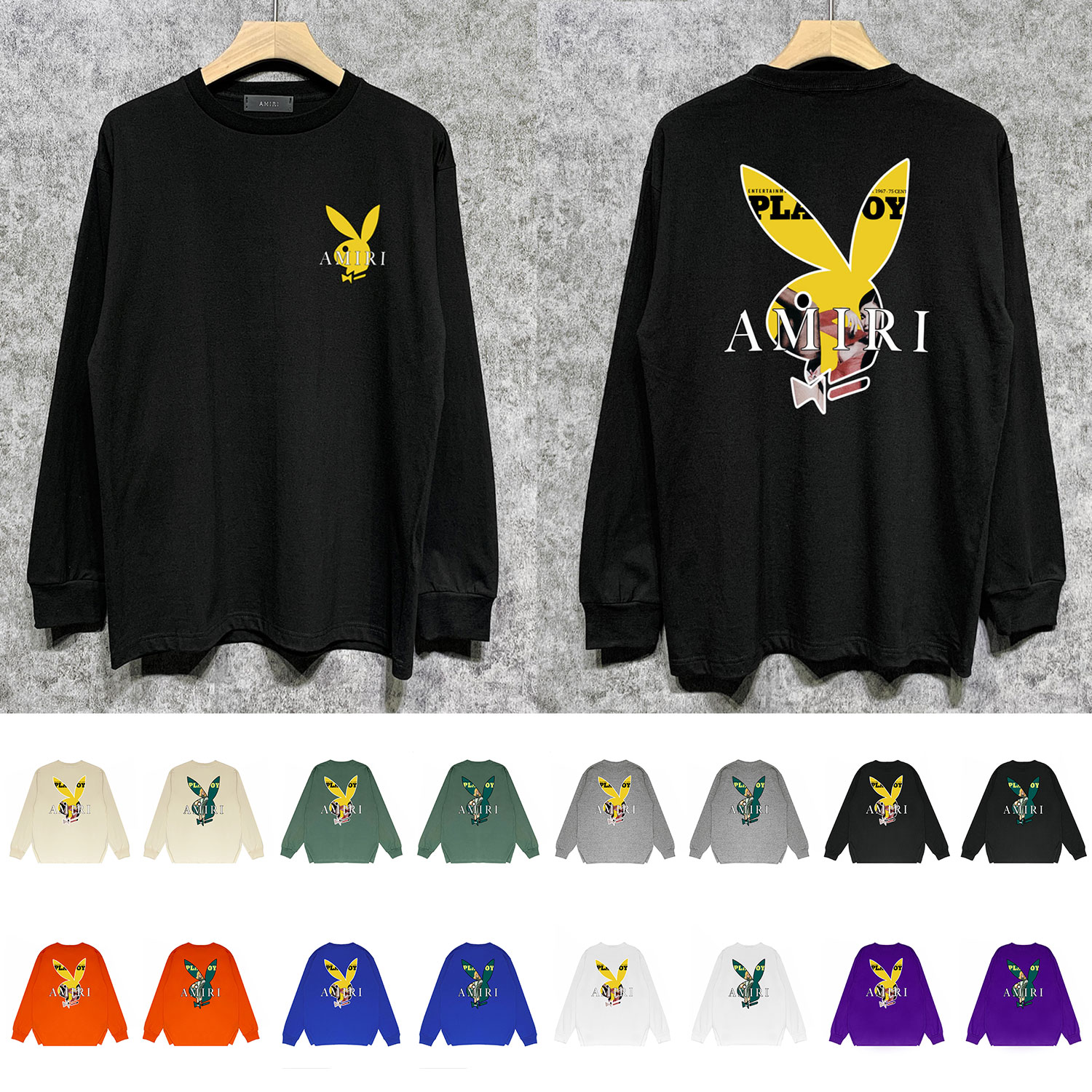 Best Replica Amiri Replica Colorful Bunny Print Long Sleeves Shirt - Colareps