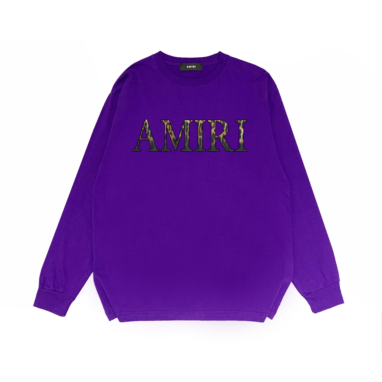 Best Replica Amiri Replica Leopard monogram print long sleeves shirt - Colareps