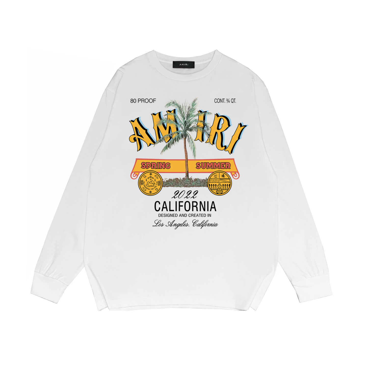 Best Replica Coconut Tree Alphabet Print Long Sleeve - Colareps