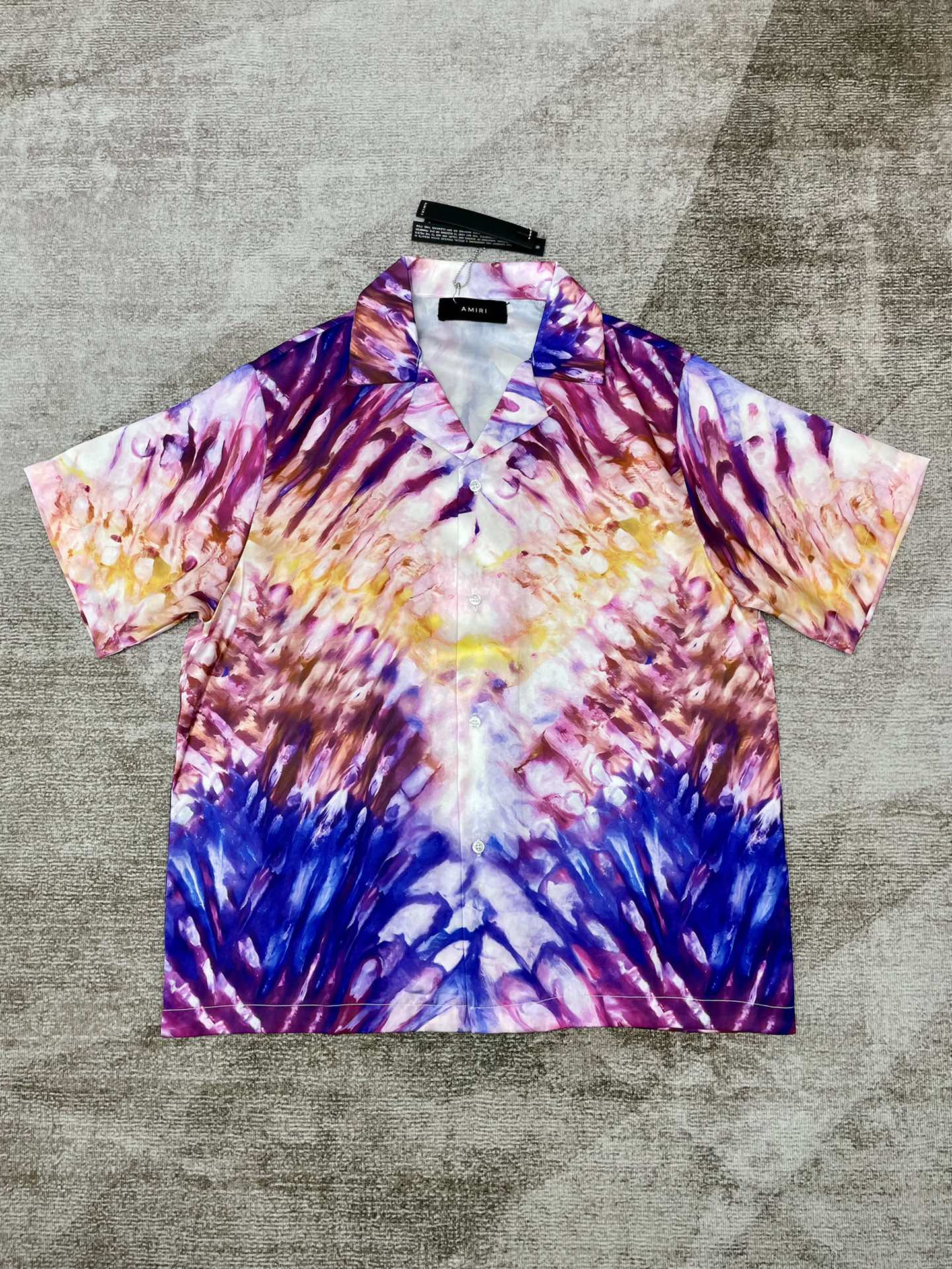Best Replica 1:1 quality version Colorful tie-dye silk short sleeve shirt - Colareps