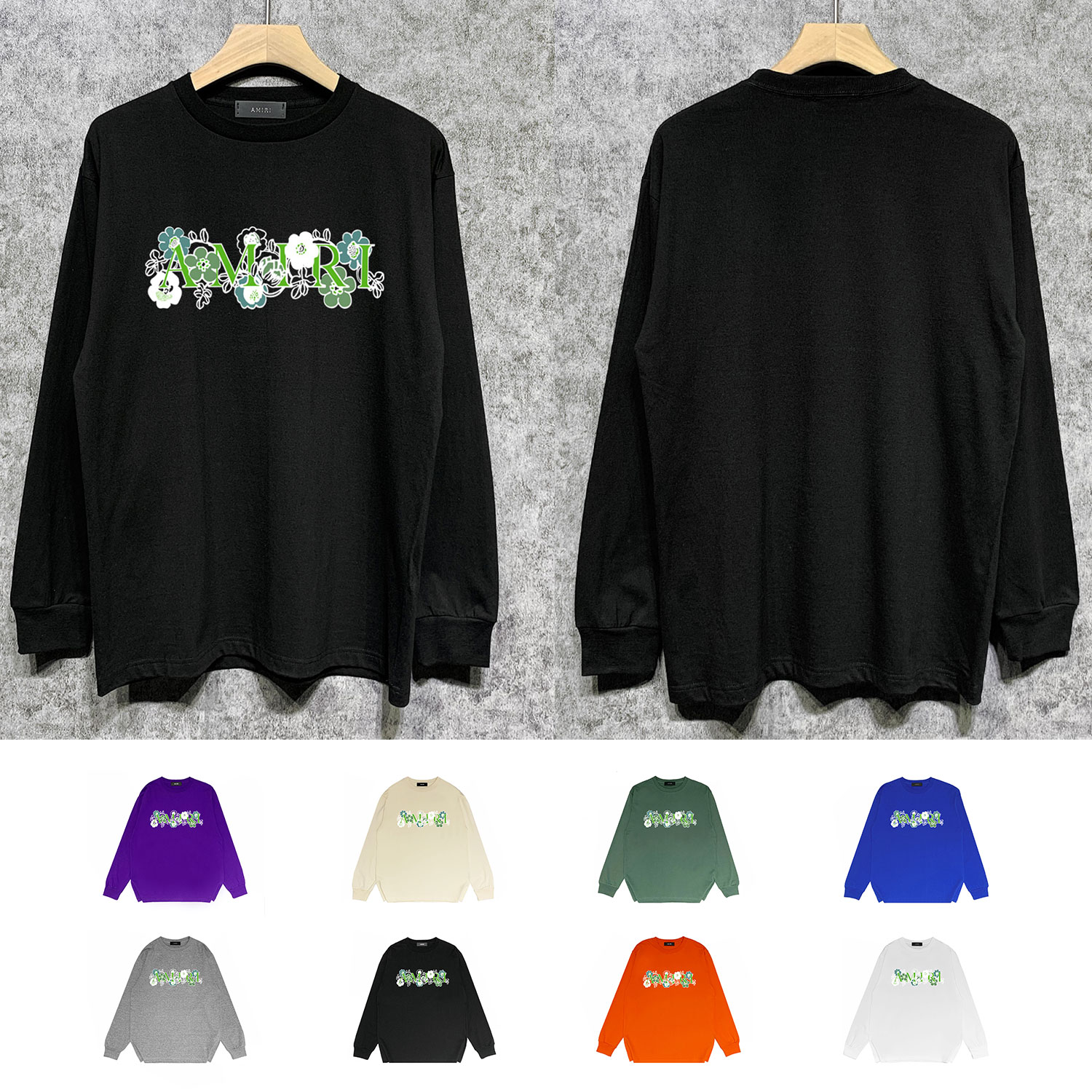 Best Replica Floral green letter print Long sleeves - Colareps