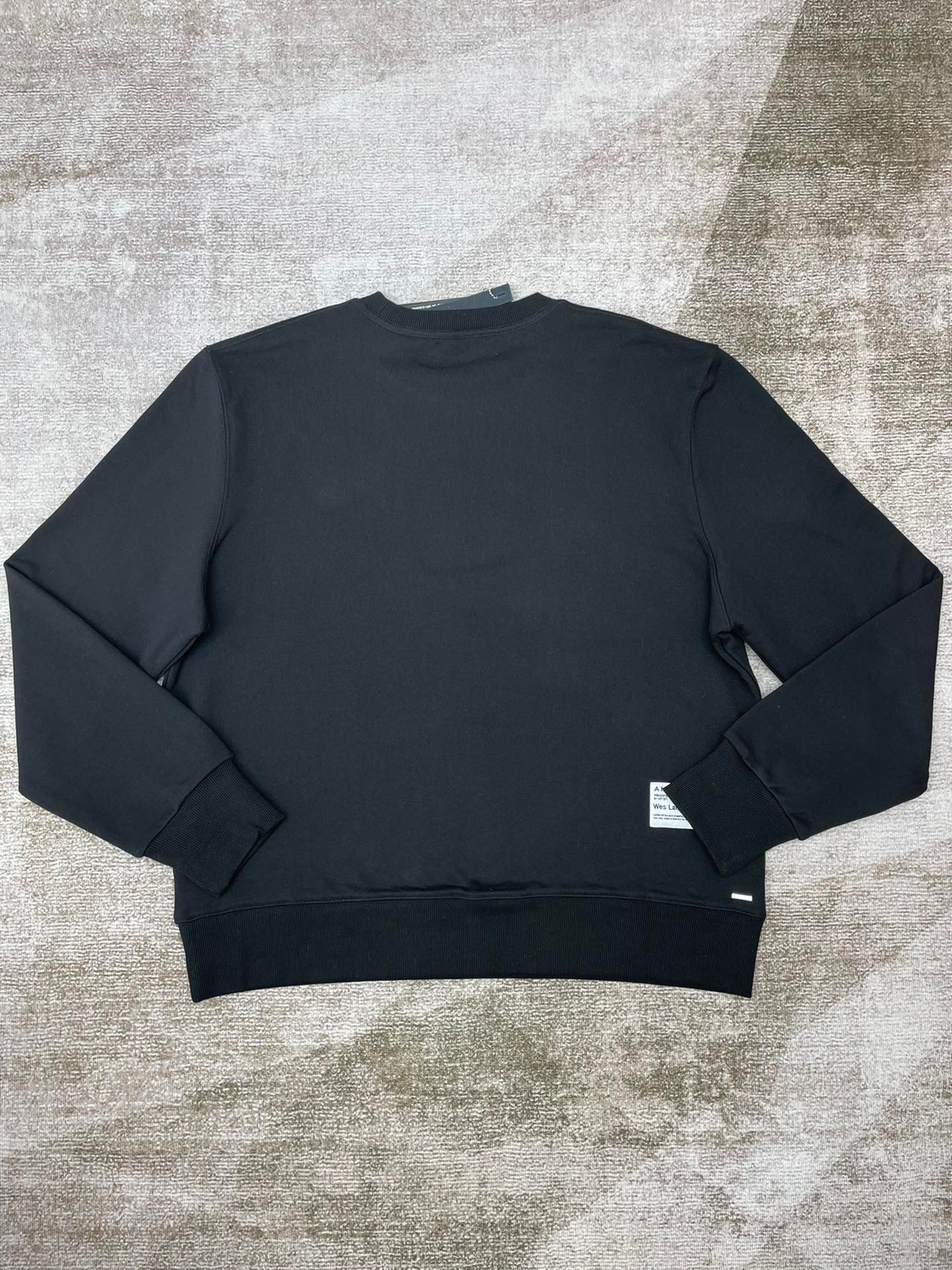 Best Replica 1:1 quality version Peak-shaped Sanskrit alphabet print round neck pullover sweatshirt - Colareps