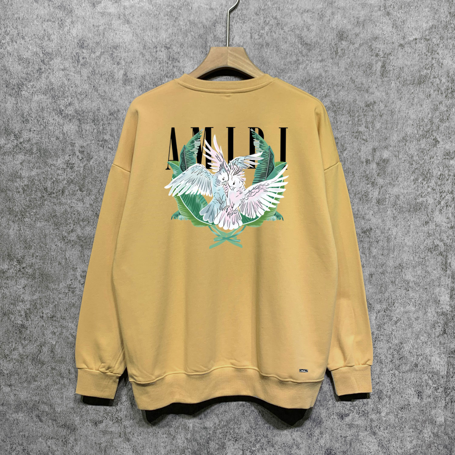 Best Replica Amiri Replica Parrot print crewneck sweatshirt - Colareps