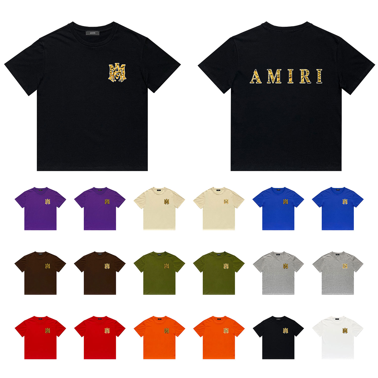 Best Replica Tiger logo print tee 18 colors - Colareps