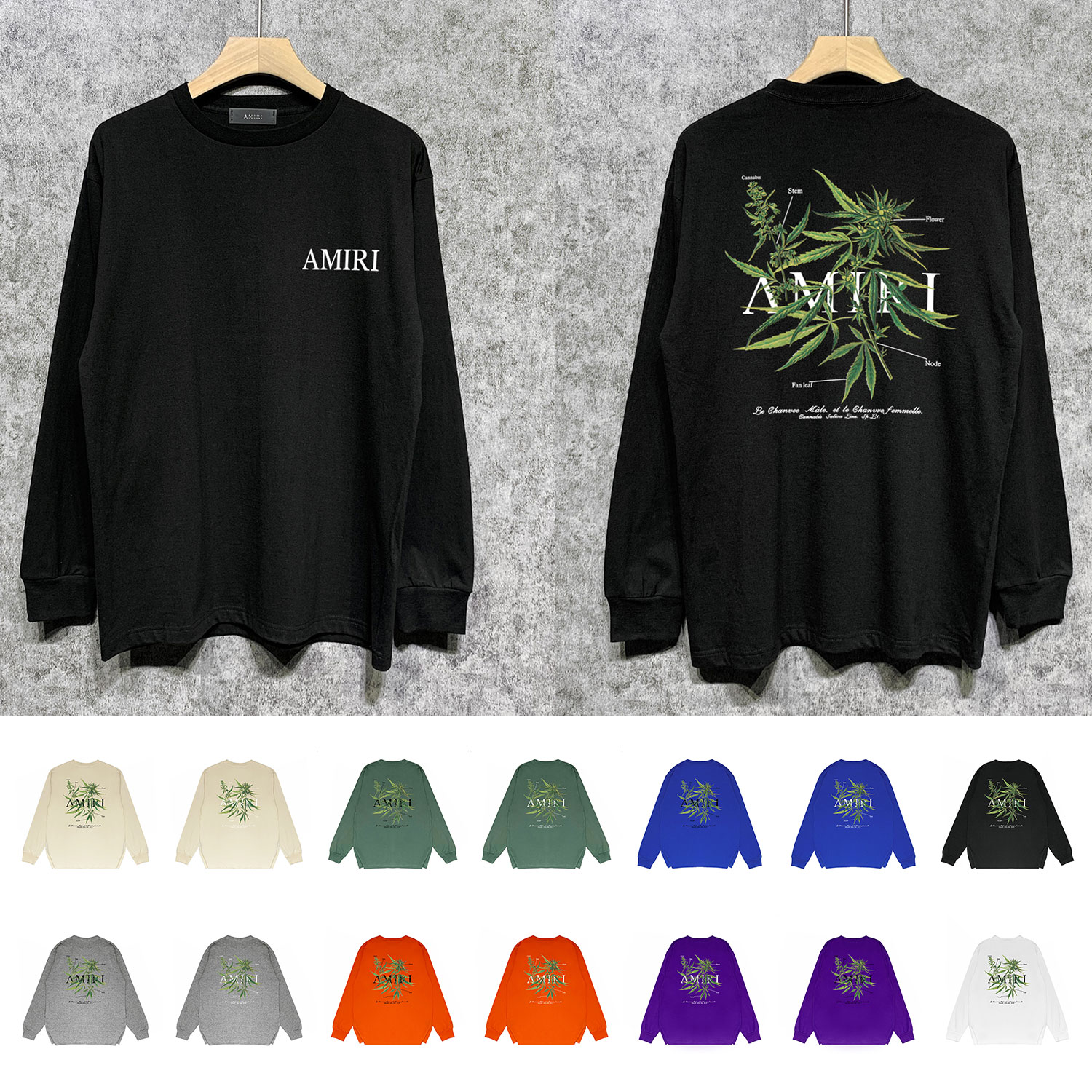 Best Replica Leaf alphabet Print Long sleeve - Colareps