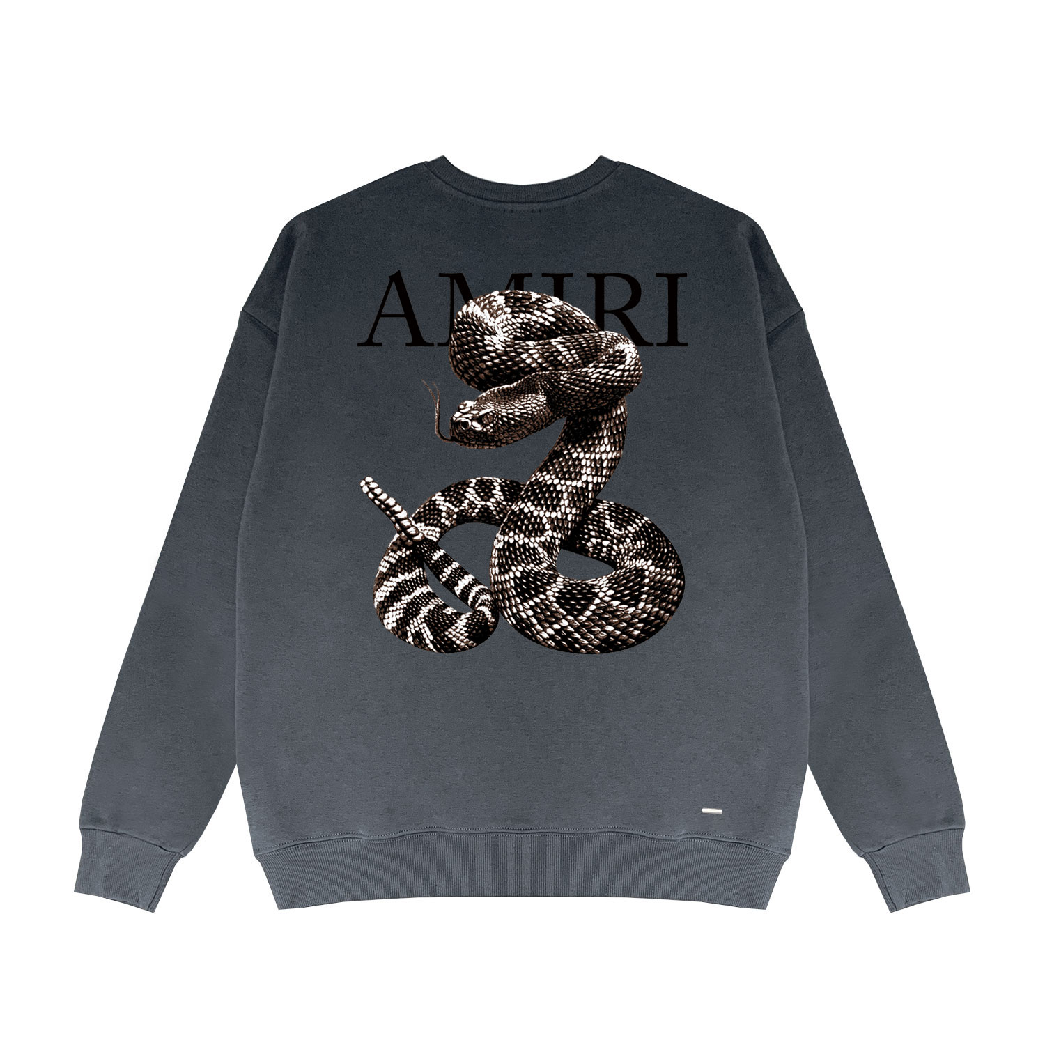Best Replica Giant snake letter print round neck sweatshirt - Colareps
