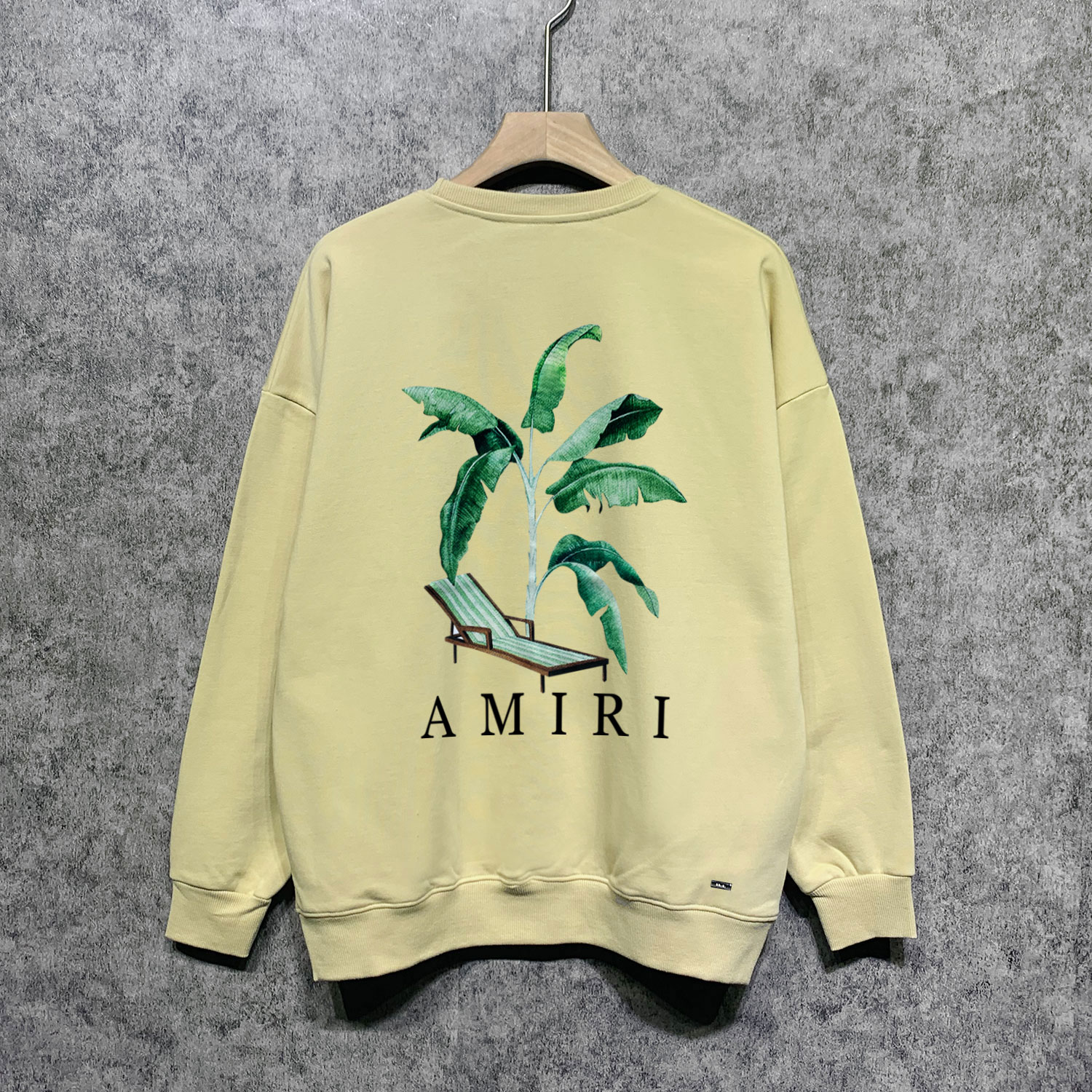 Best Replica Amiri Replica Beach chair print crewneck sweatshirt - Colareps