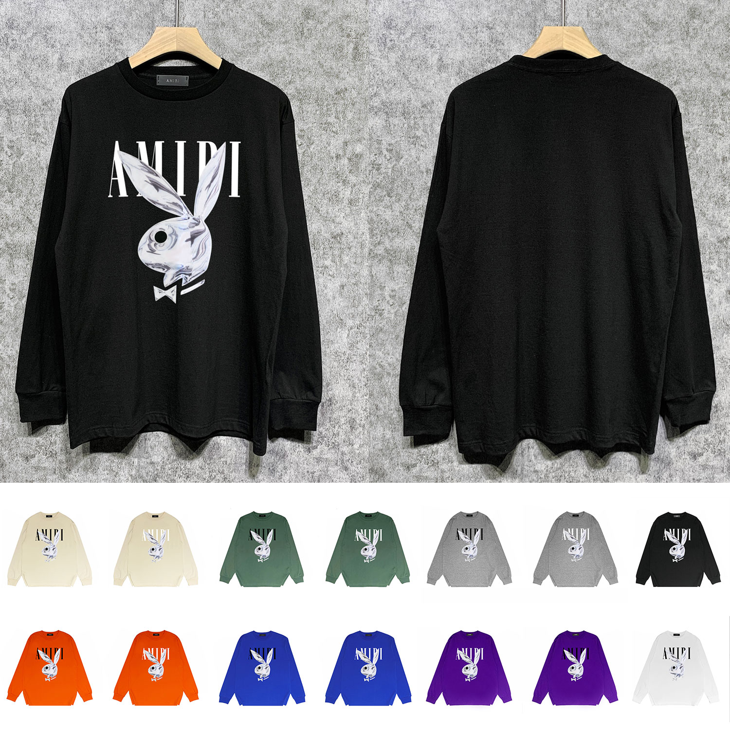 Best Replica Liquid Silver Rabbit Print Long sleeves - Colareps