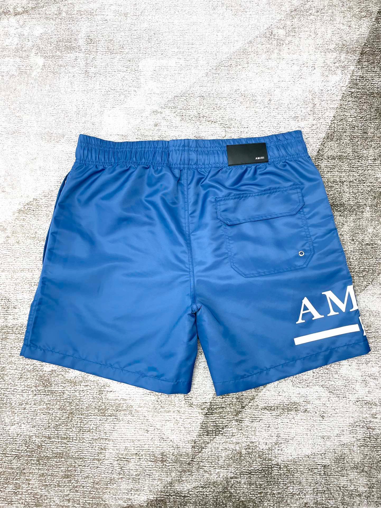 Best Replica 1:1 quality version Horizontal striped letter nylon beach shorts blue - Colareps