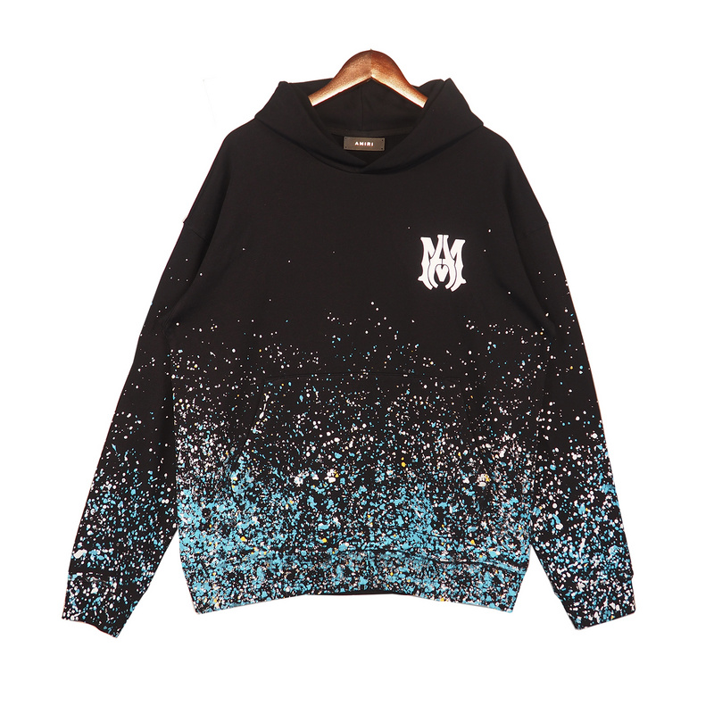 Best Replica Full Star Splash Print Sweatshirt Hoodie - Colareps